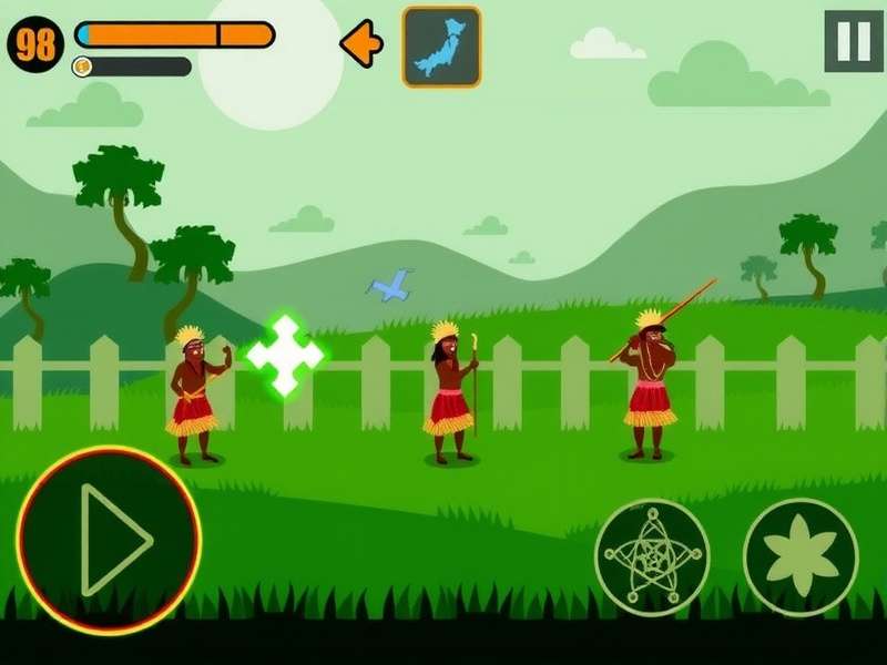 Tribal Tunes Triumph Gameplay Screenshot showing Rajasthan Bhil tribal rhythm gameplay